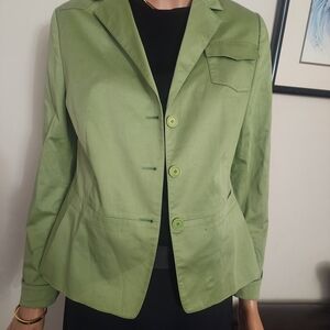 Akris Punto Olive Green Women's Blazer